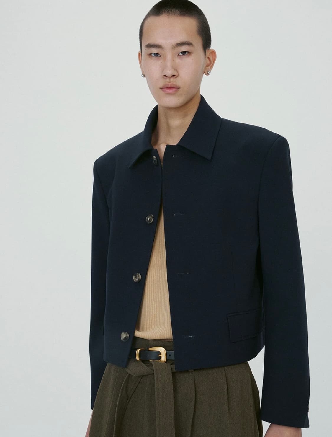 (M) 렉토 24fw 크롭 울자켓 상품이미지2