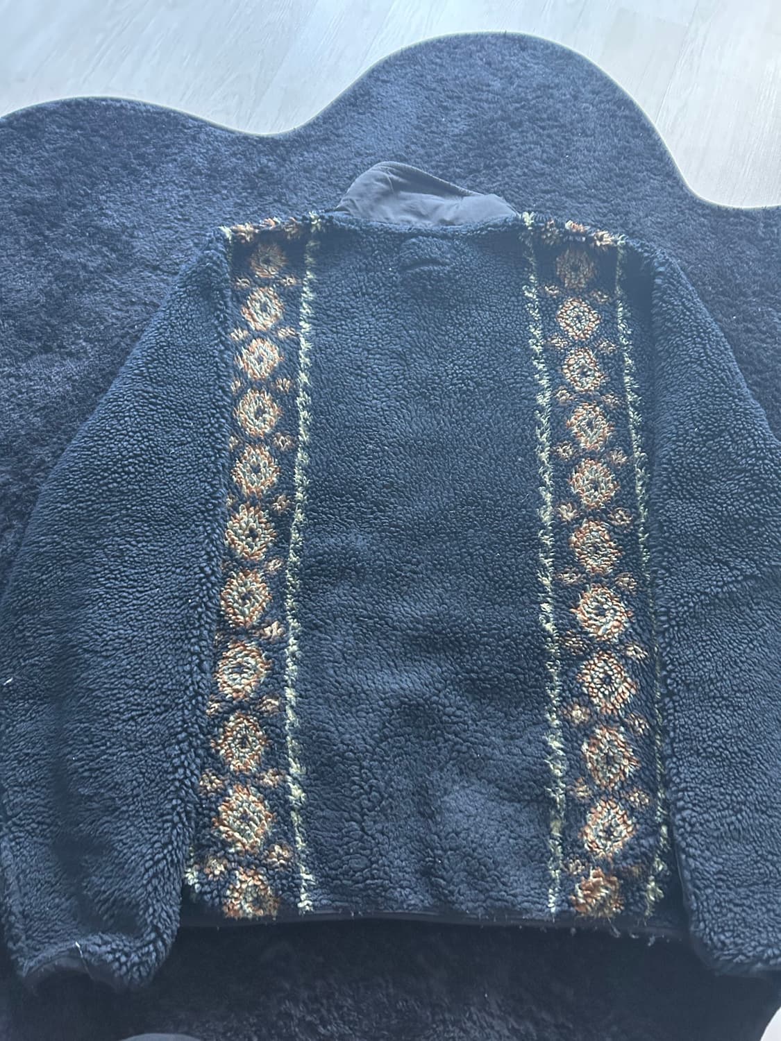 스투시 리마 자카드 쉐르파 자켓 블랙 상품이미지3