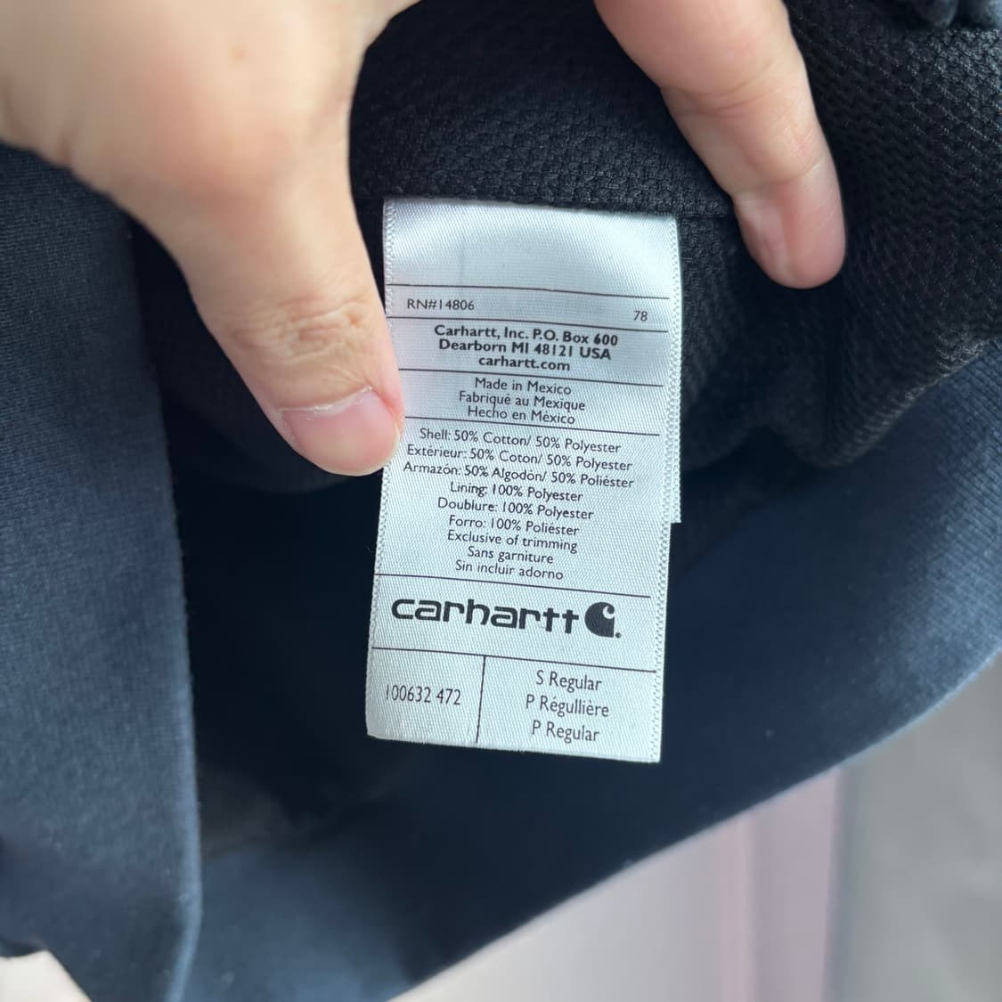 칼하트 써멀 후드집업 네이비 상품이미지3