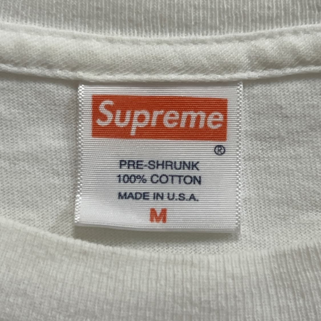 슈프림 2007 박스로고 티셔츠 흰빨 상품이미지4