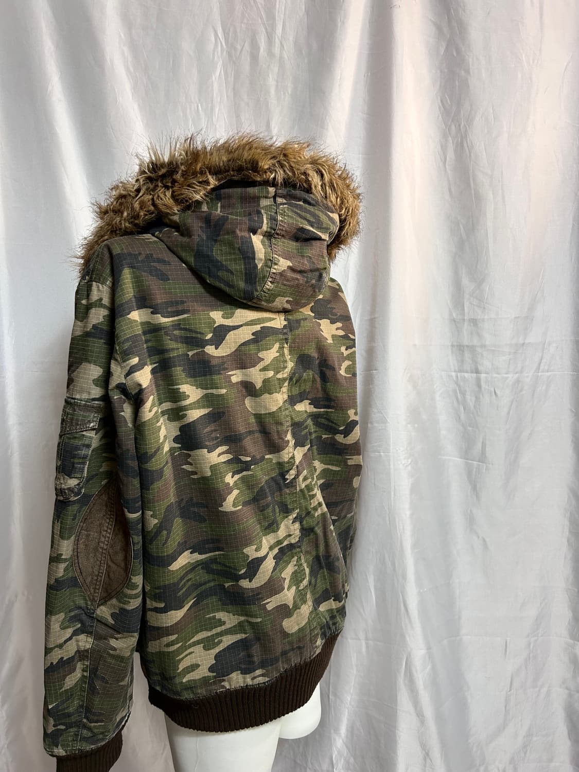 camo y2k wolf-jaw parka 상품이미지9