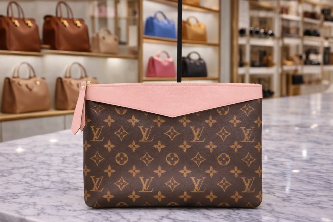 [A급] 루이비통 데일리 파우치 모노그램 로즈 파우더 판매합니다!!! 상품이미지1