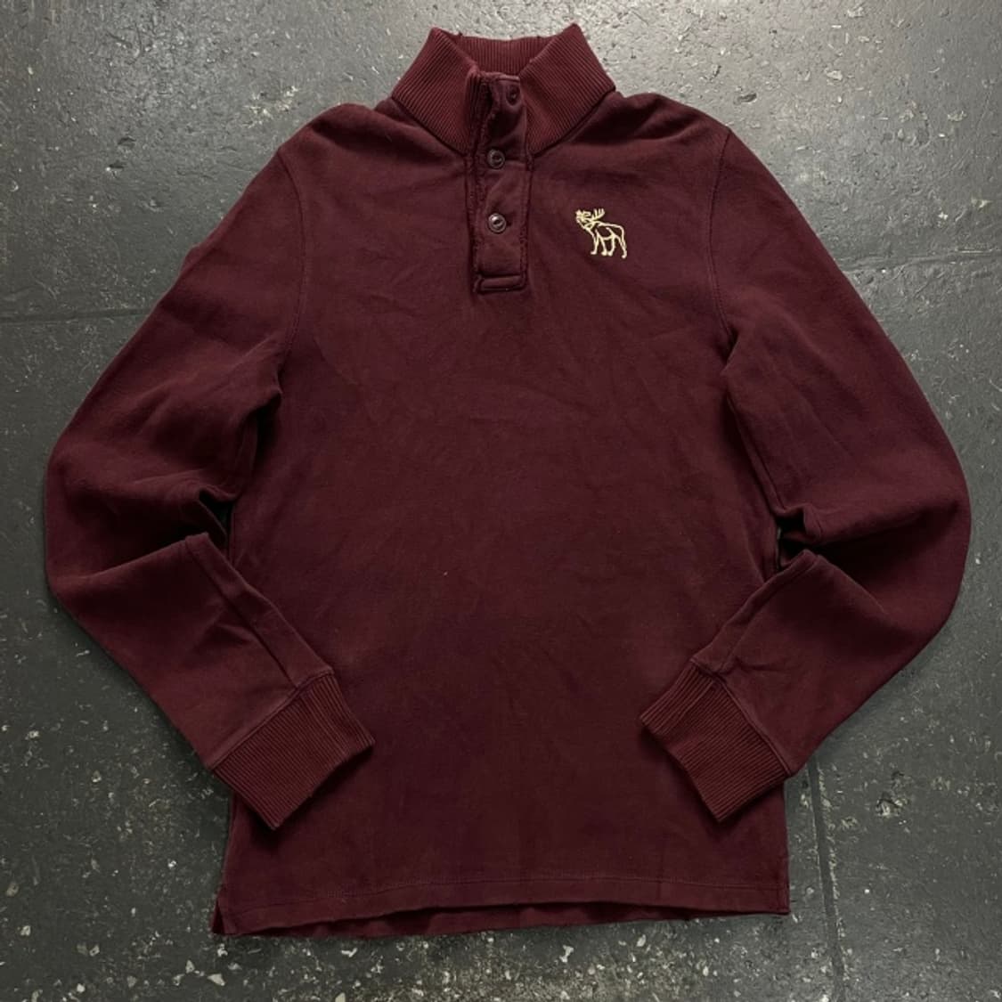 100 아베크롬비 버건디 반버튼  상품이미지1