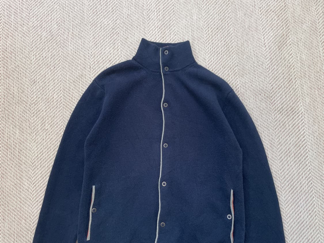 투모로우랜드 트리콧 하이넷 버튼 네이비 가디건  J04194 상품이미지3