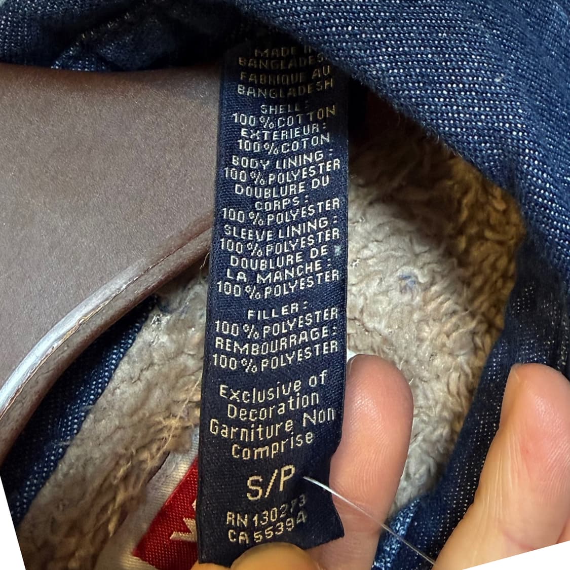 WRANGLER 랭글러 쉐르파 라이닝 데님 워크셔츠 투포켓 디테일 진청 상품이미지6