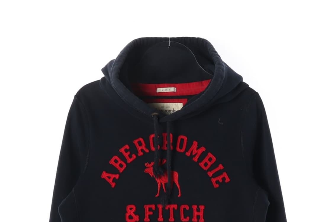 아베크롬비 앤 피치 빅로고 머슬핏 후드티 L 상품이미지3