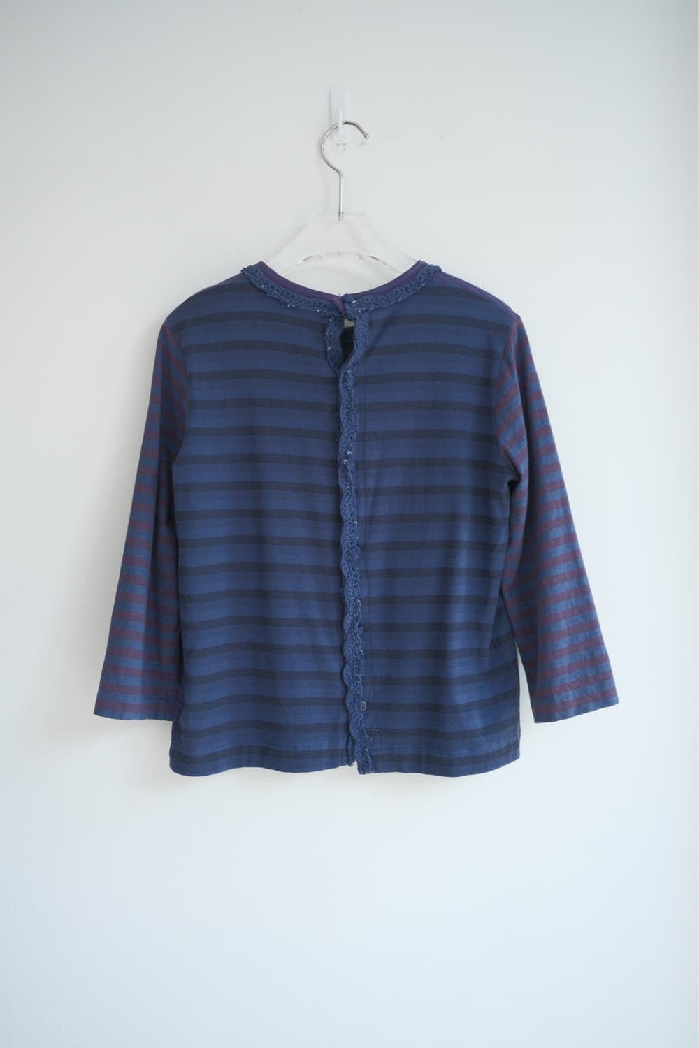 Crocheted motif back button top 상품이미지4