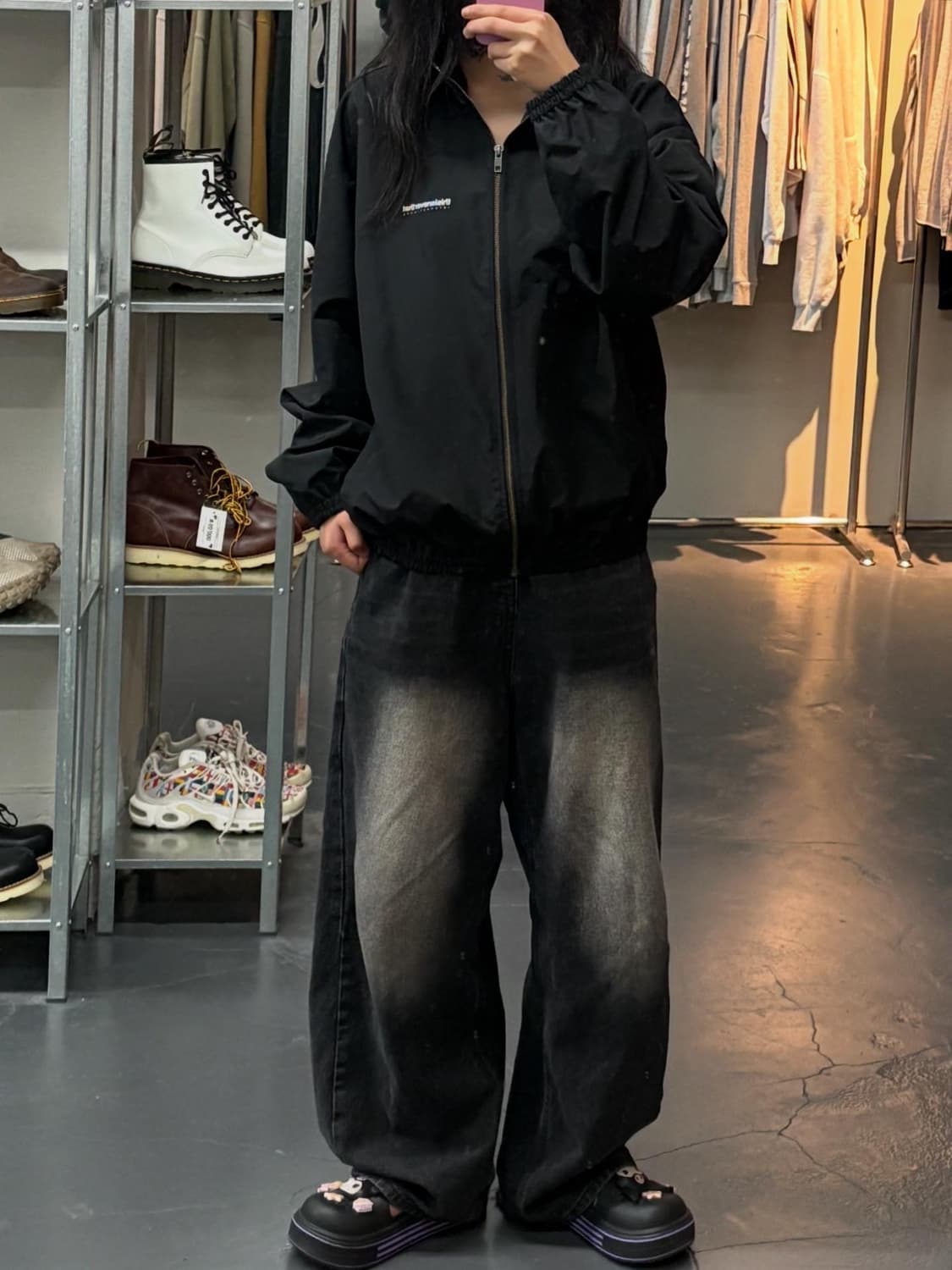 디스이즈네버댓 백로고 나일론 코치재킷 A1624 상품이미지1