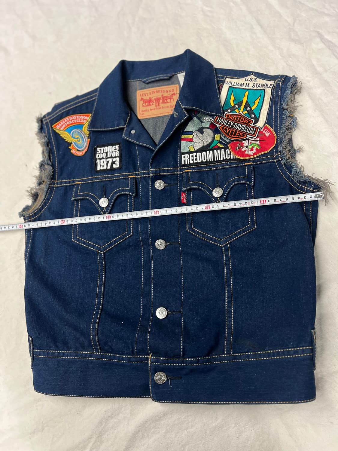 TYPE-1 빈티지 워싱청 조끼 상품이미지9