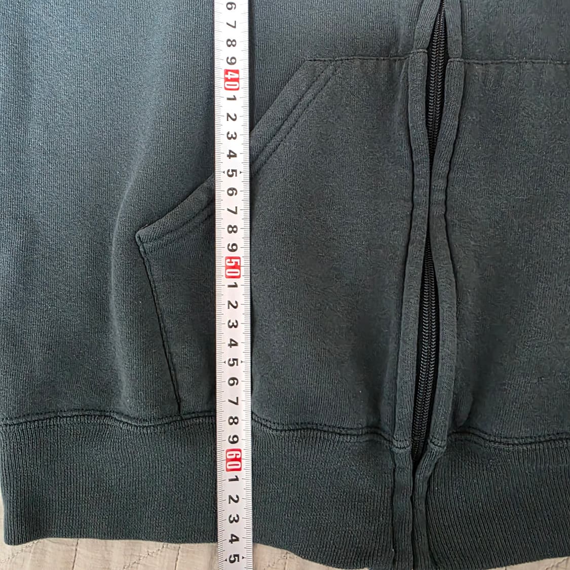 [L] 90s 빈티지 러셀 애슬레틱 후드집업 포레스트 그린 상품이미지9