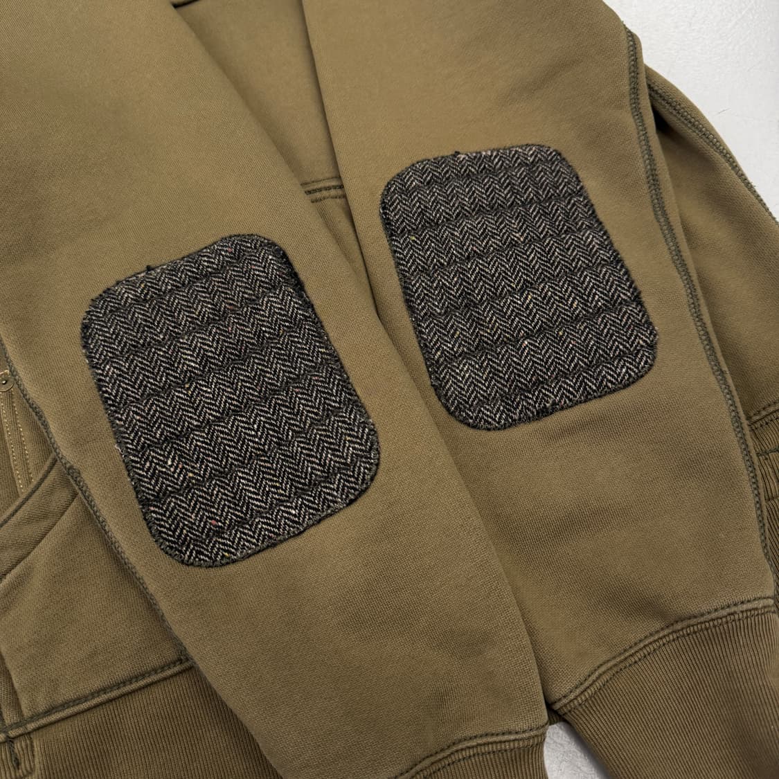 폴로 아노락 투버튼 엘보우 패치 브라운 후드티 상품이미지5