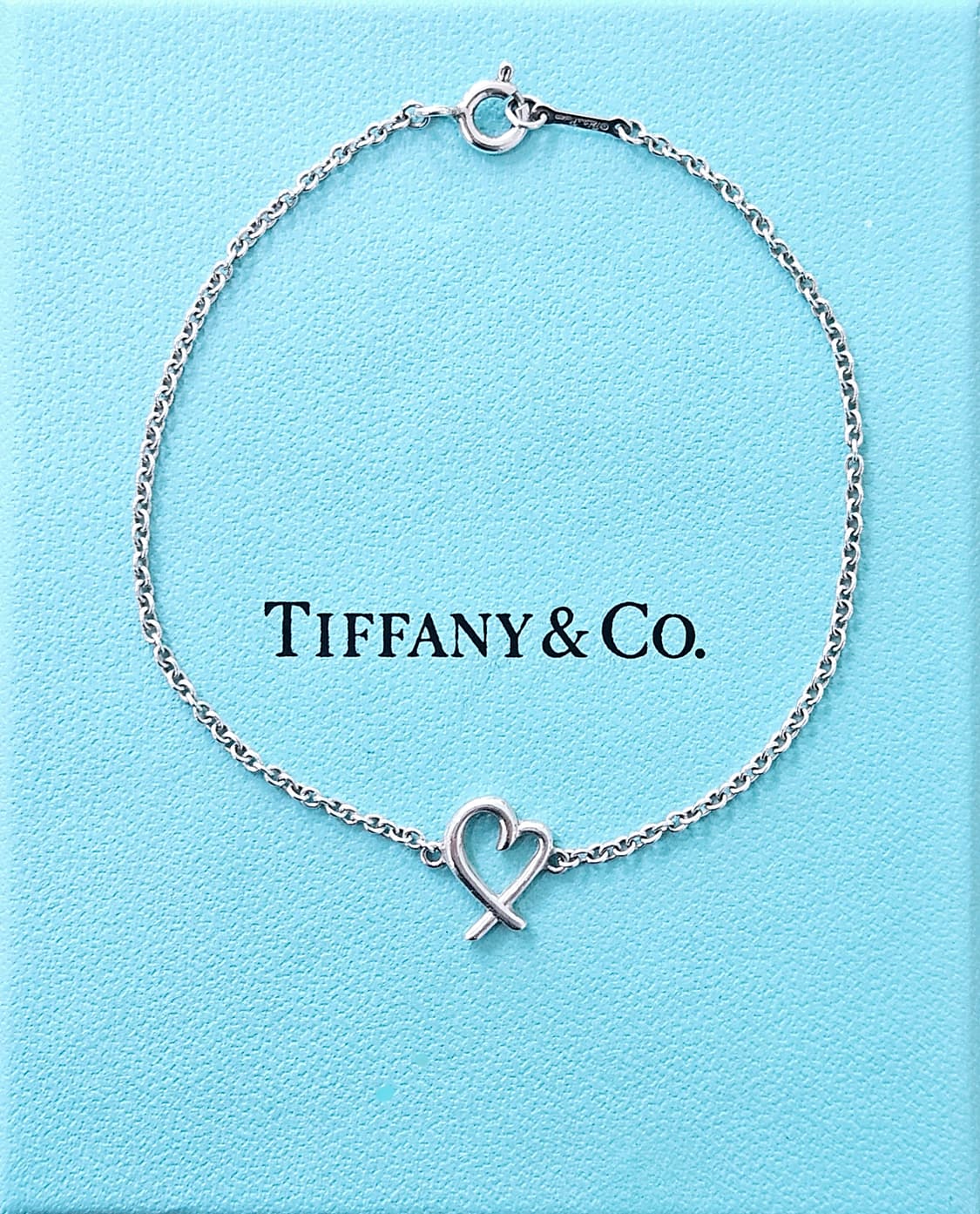 티파니앤코 러빙하트 팔찌 실버 M사이즈 17.8cm [정품/풀구성] 상품이미지1