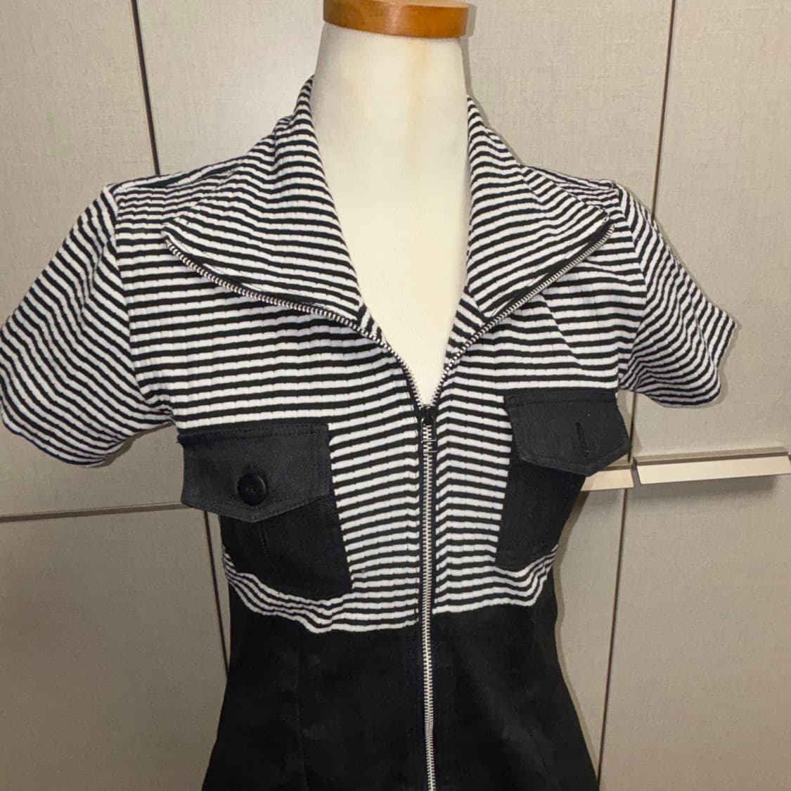 스트라이프 데님 원피스 상품이미지2