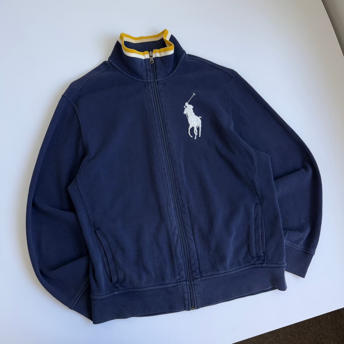 Polo  폴로 랄프로렌 네이비 화이트 빅포니 집업 가디건  상품이미지3