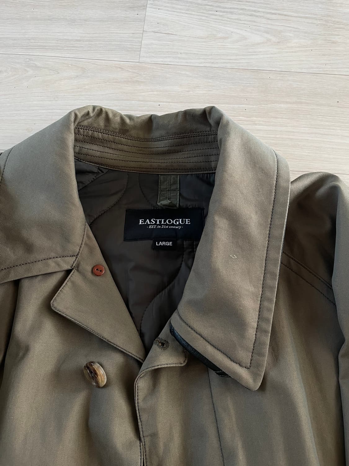 이스트로그 퀼티드 트렌치 코트 상품이미지2