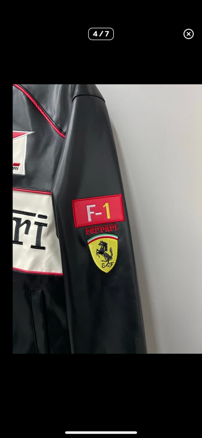 빈티지 페라리 레이싱 가죽 재킷 A2413 상품이미지4