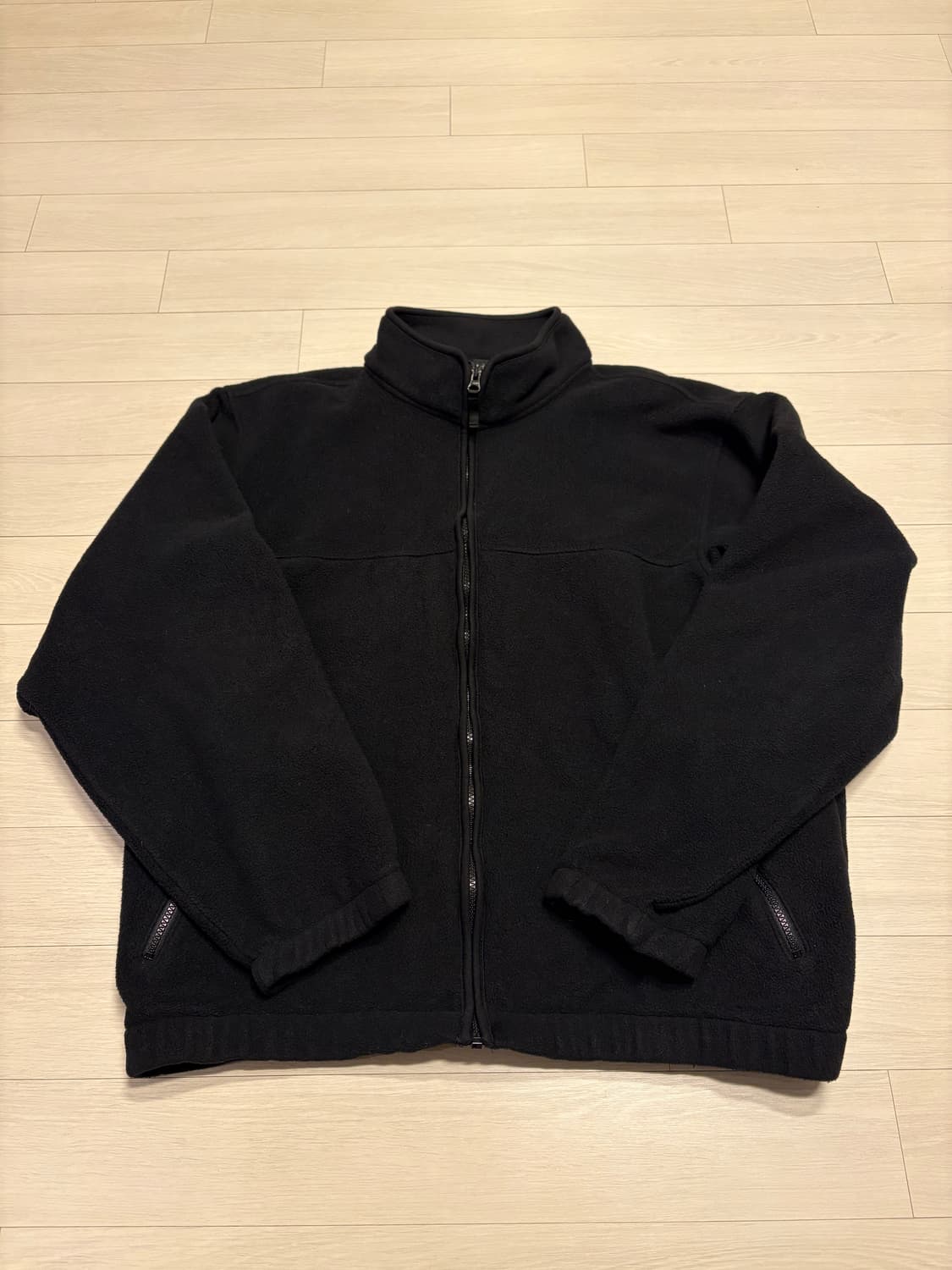 L)90s~00s 에디바우어 블랙 플리스 자켓 상품이미지1