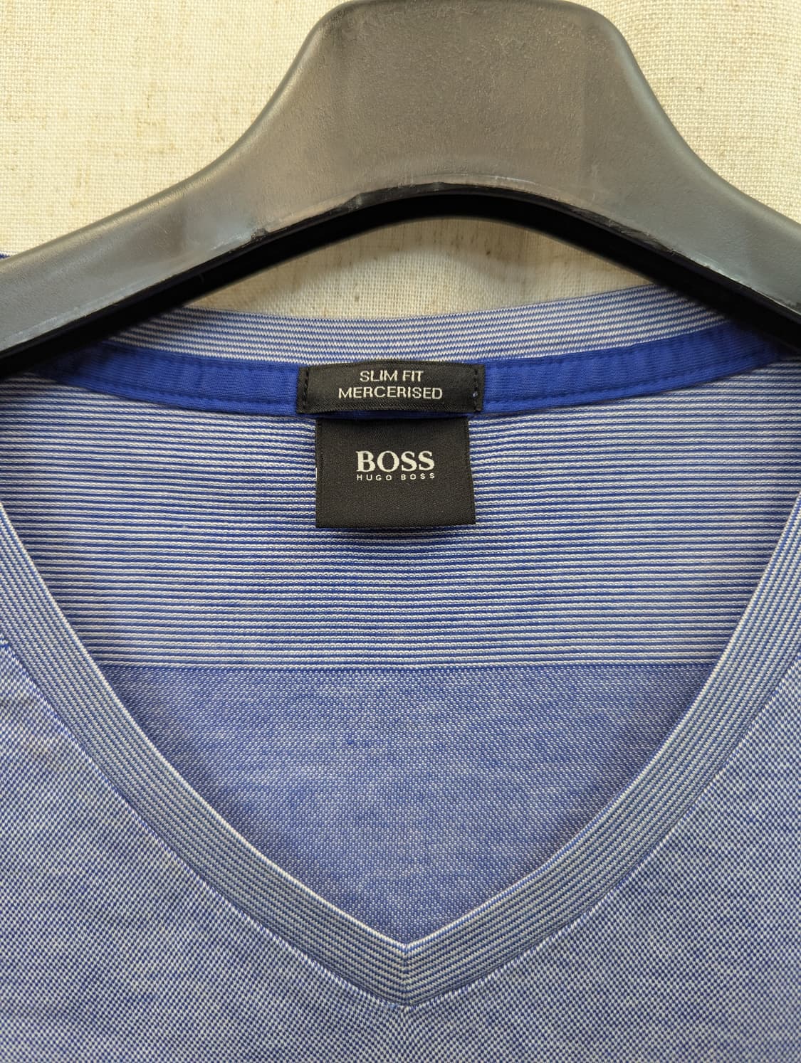 BOSS 블루 V넥 반팔 티셔츠  상품이미지3