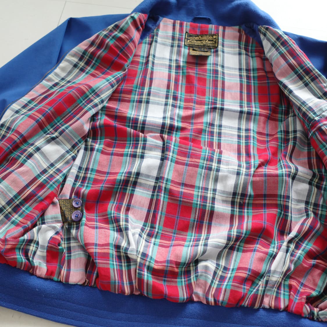 90s 에디바우어 빈티지 65/35 해링턴 자켓 블루 (105) 상품이미지6