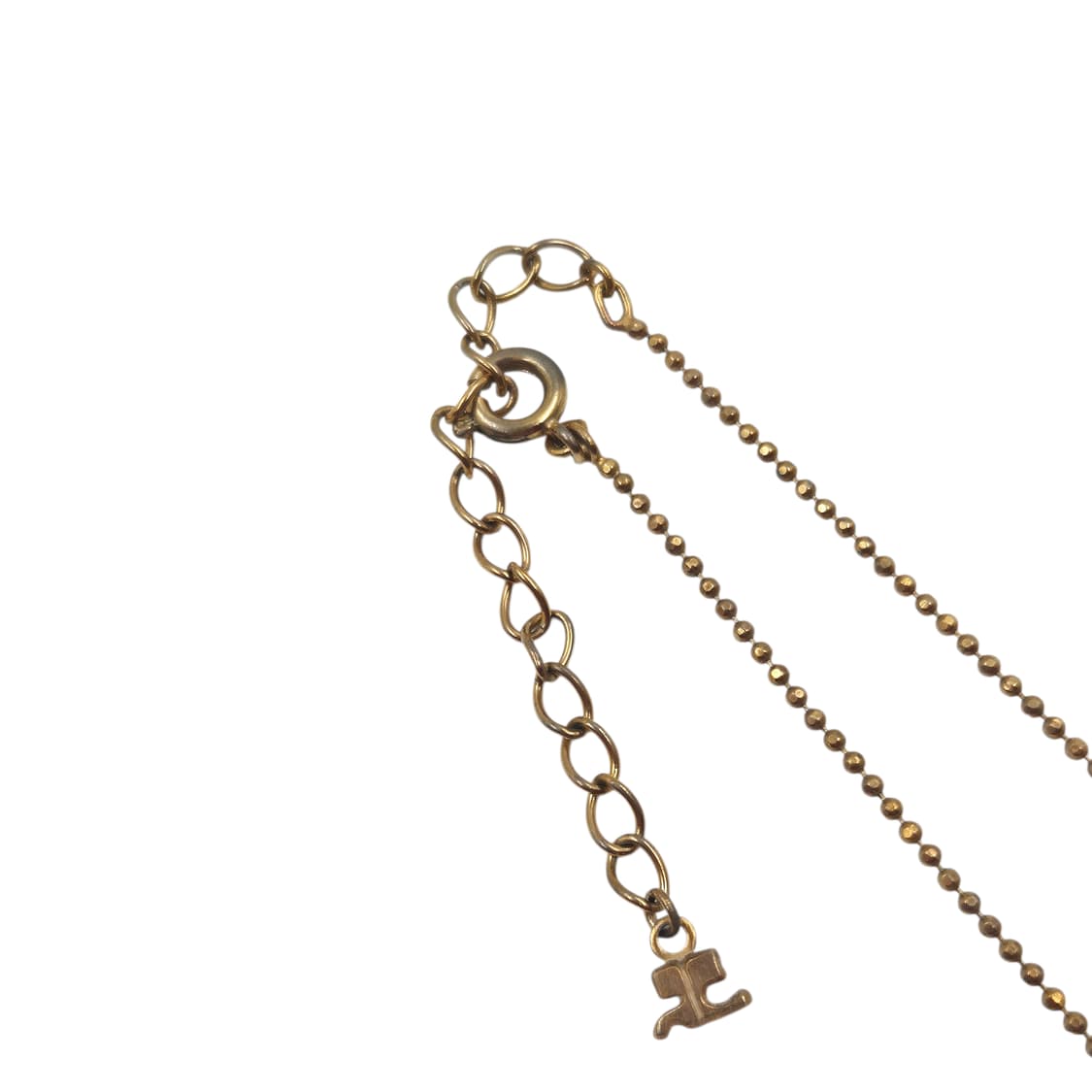 90s 꾸레쥬 드롭 하트 핑크 크리스탈 목걸이 상품이미지3