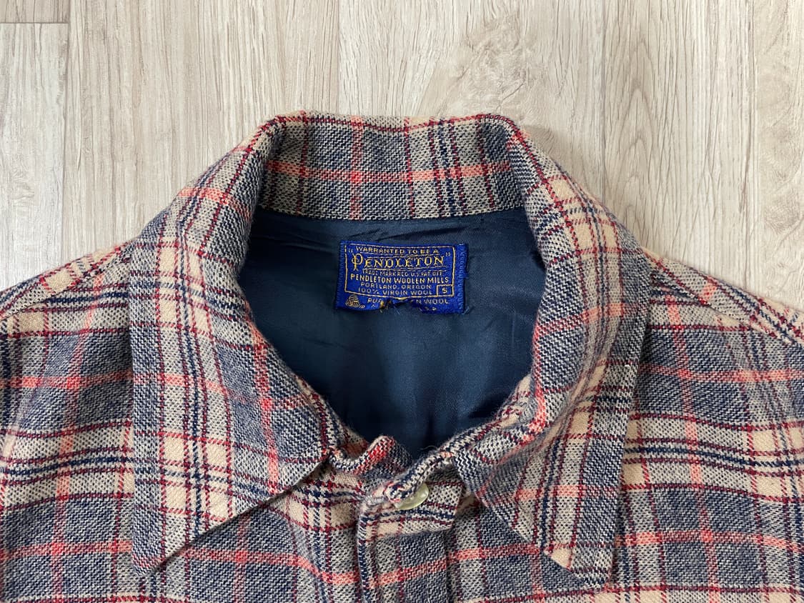 95) 70's 펜들턴 체크 울 자켓(RRL&LVC&폴로) 상품이미지3