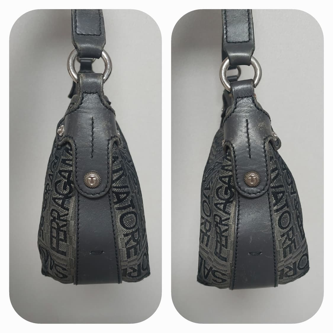 페라가모 빈티지 캔버스 숄더백 (정품) 상품이미지5