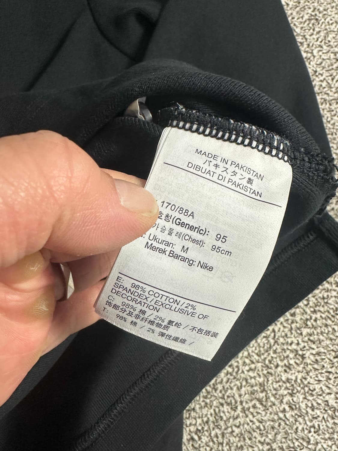 나이키 솔로 스우시 럭비 탑 블랙 상품이미지3