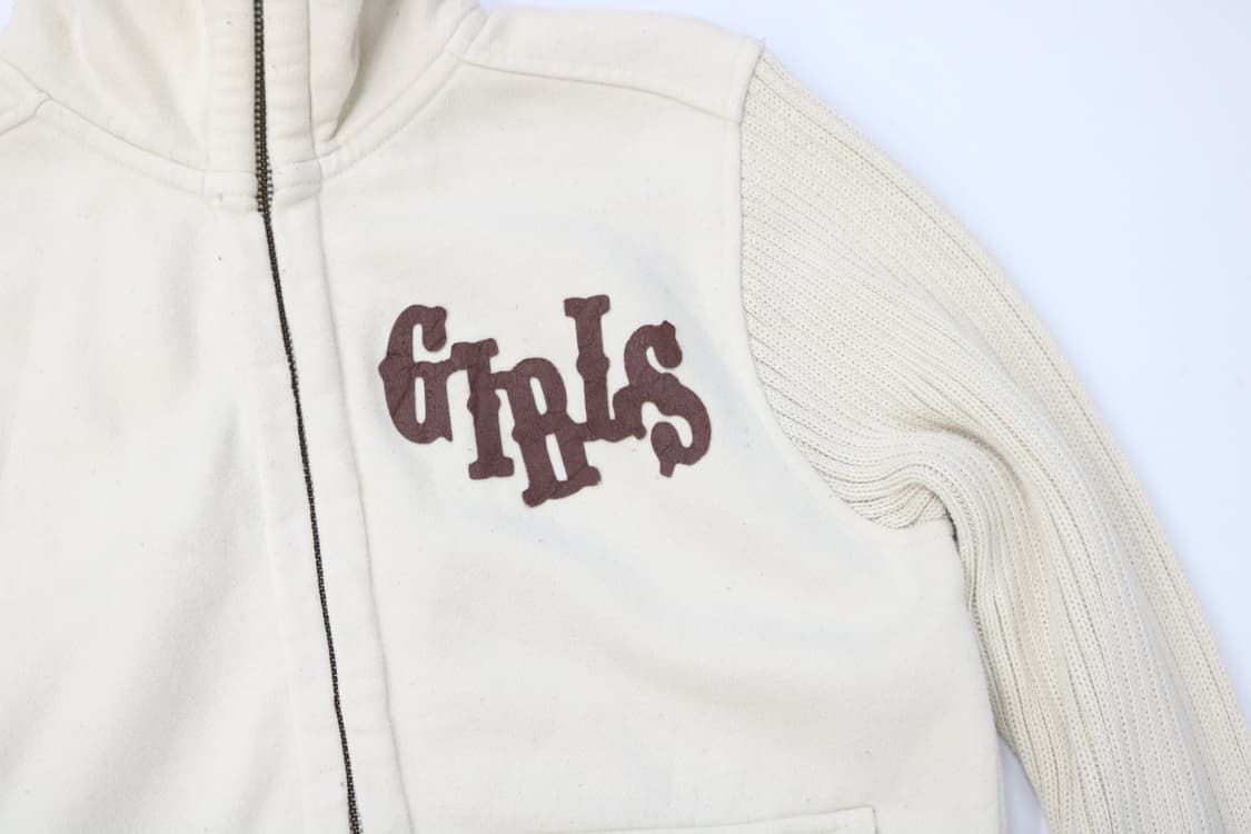 RUSTY 루스티 빈티지 니트 슬리브 하이넥 집업 자켓 (M-L) 상품이미지4