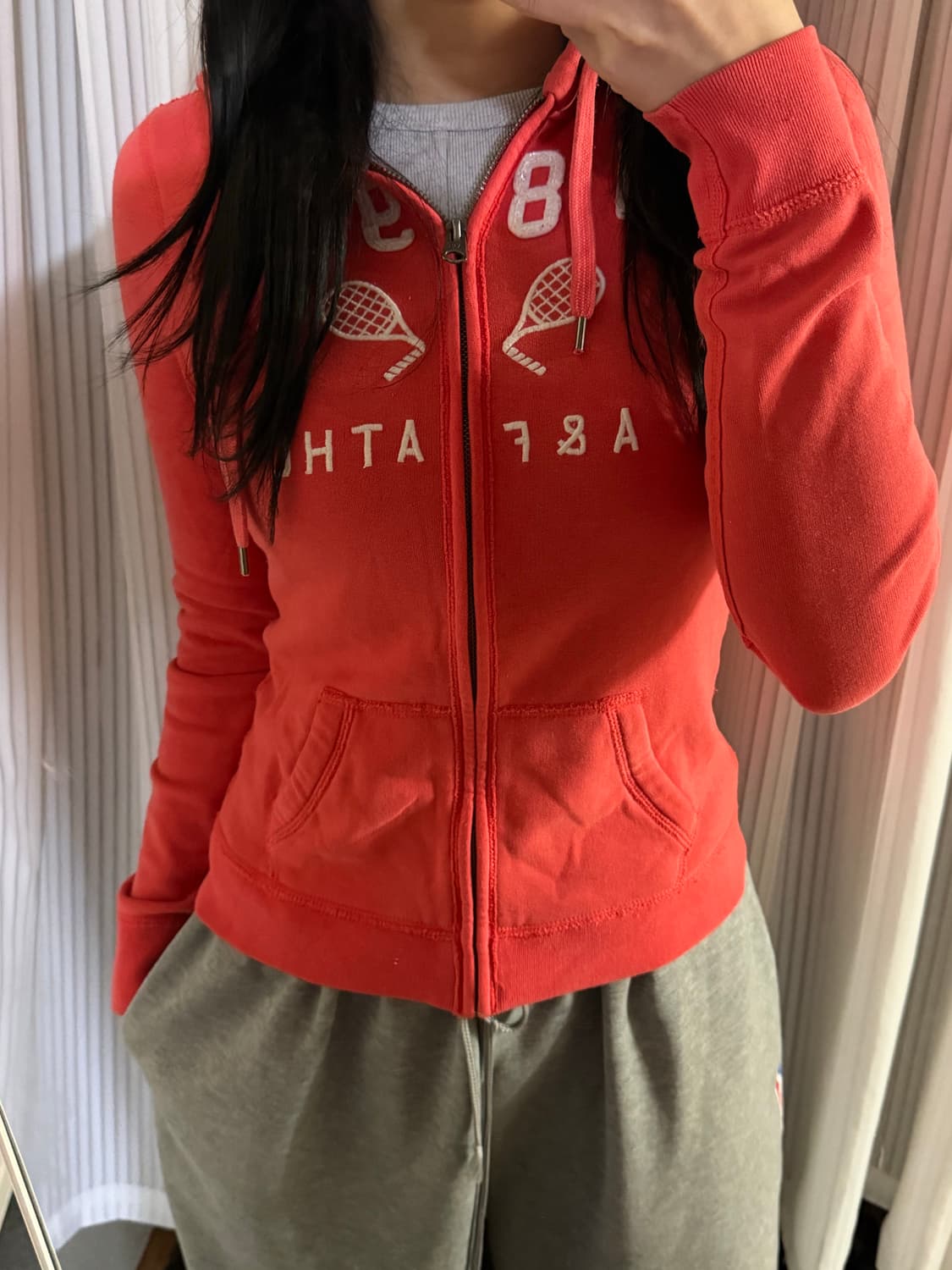 아베크롬비 코랄 후드집업 S 상품이미지1