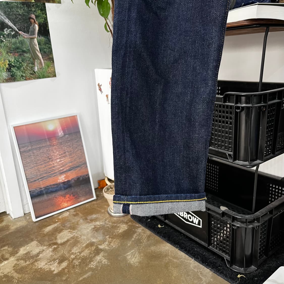 빔즈플러스 셀비지 데님팬츠 M 상품이미지3