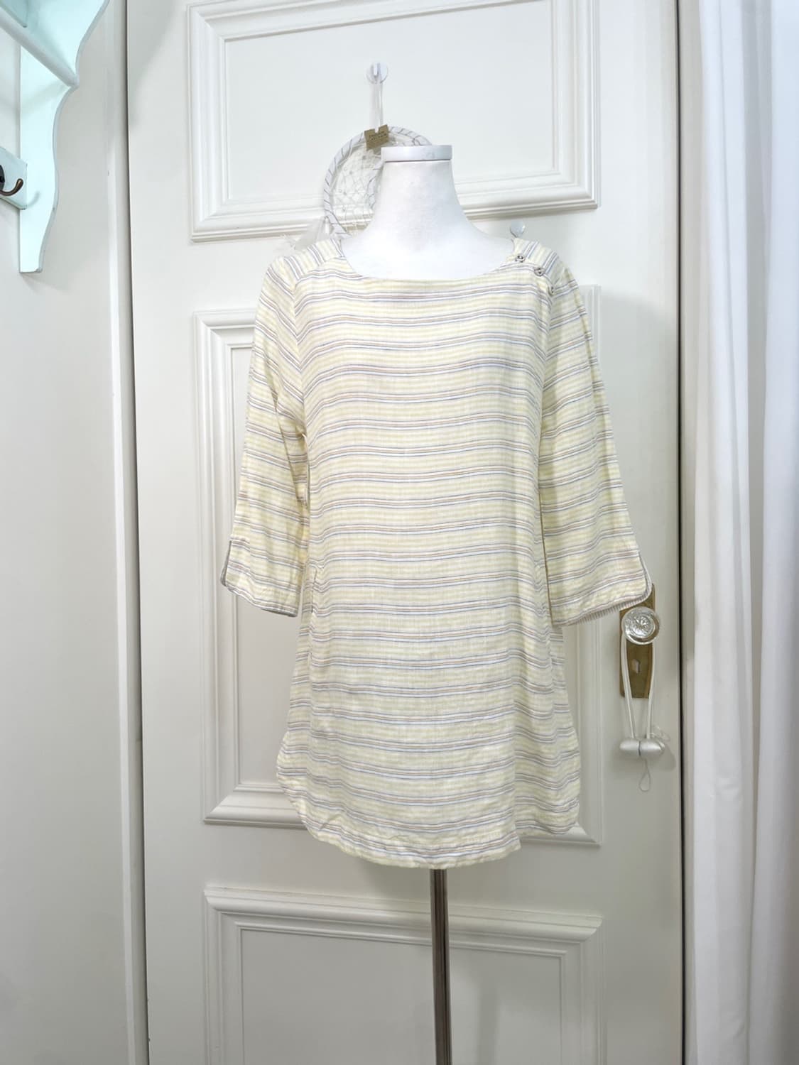 GOLDEN BEAR yellow stripe button point p 상품이미지1