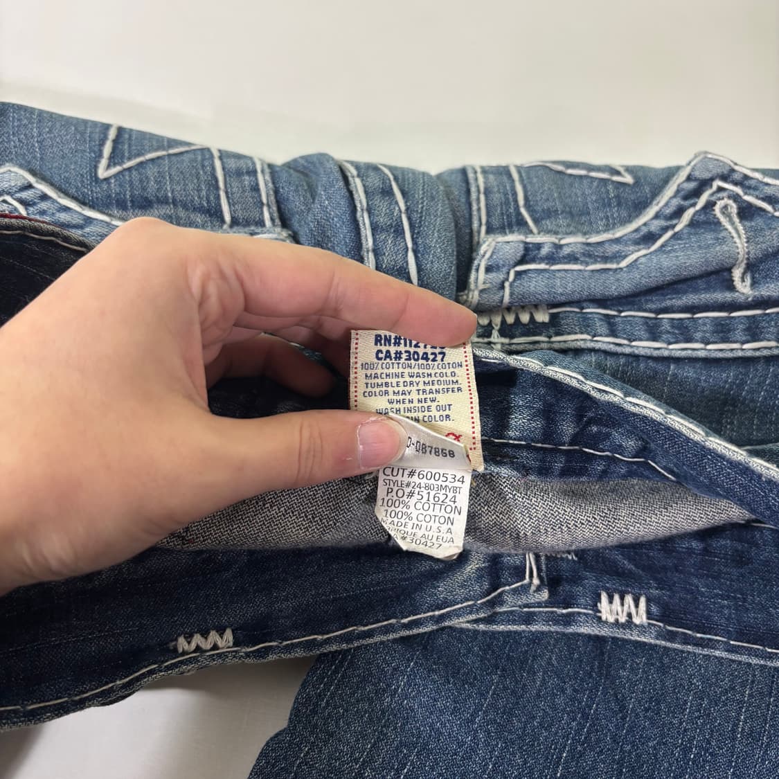 32 트루릴리전 중청 부츠컷 플레어진 상품이미지6