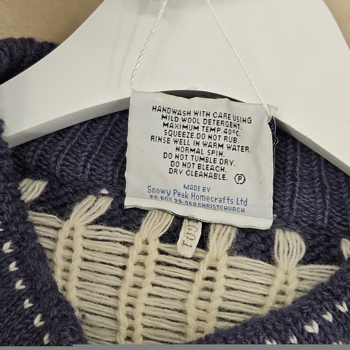 90's snowy peak 스노위픽 빈티지 니트 스웨터 뉴질랜드산 L 상품이미지6