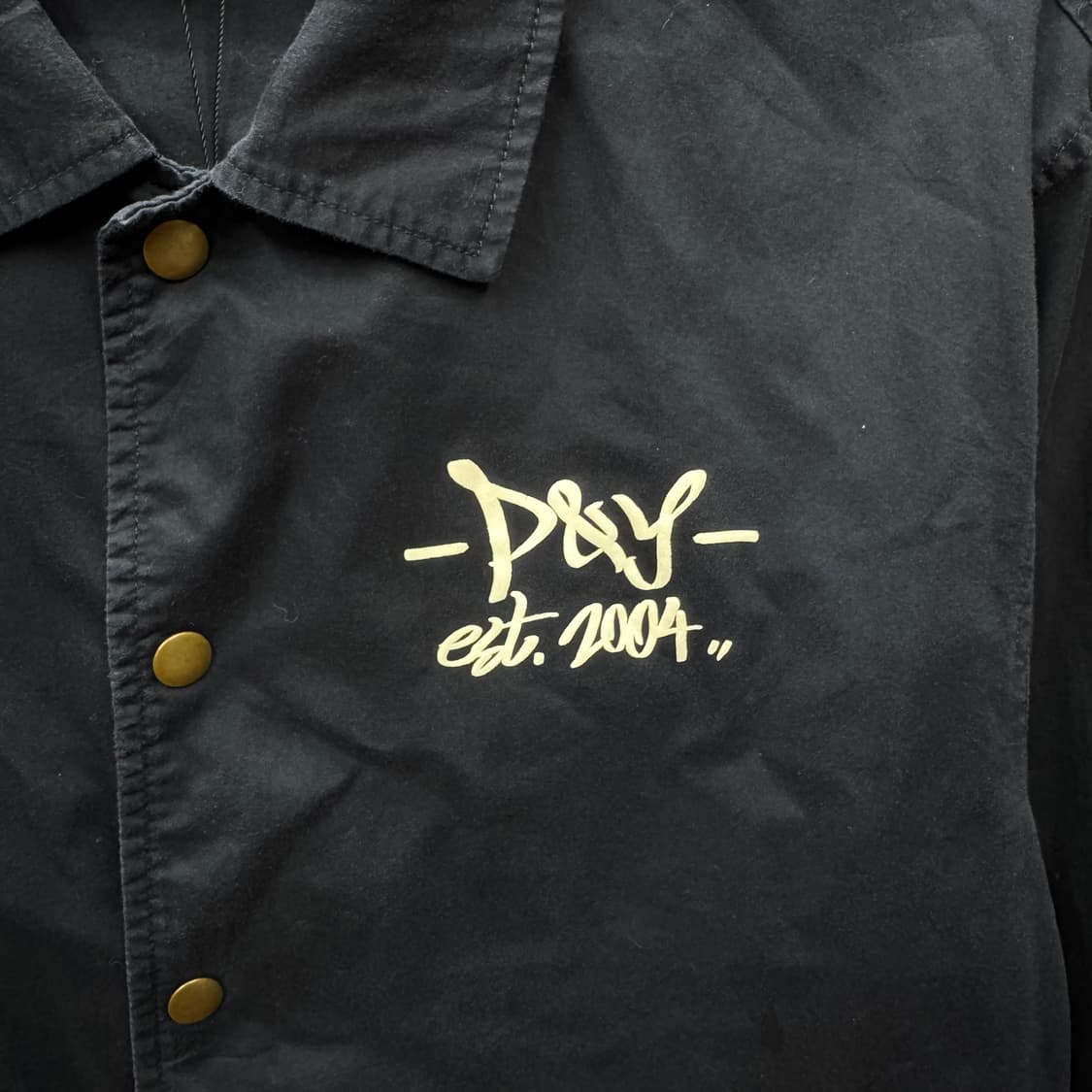 JPN VINTAGE 초어 자켓 후면 레터링 포인트 네이비 상품이미지5