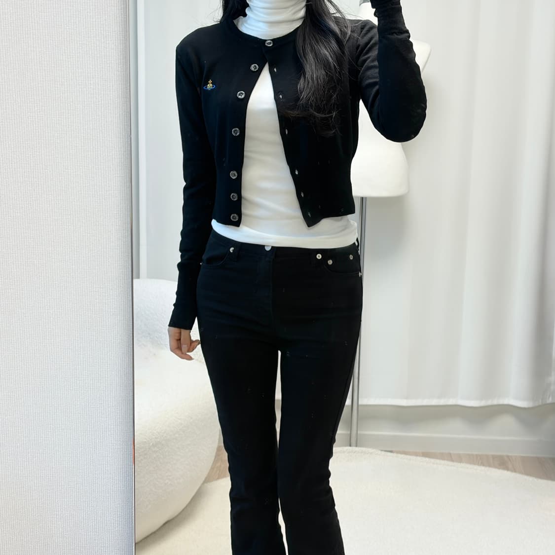 비비안웨스트우드 베아 크롭 울 가디건 상품이미지9