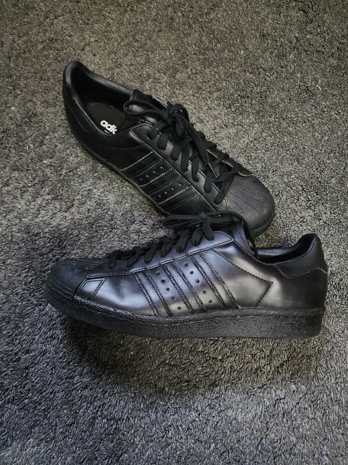 아디다스 슈퍼스타 올블랙  280사이즈  상품이미지1
