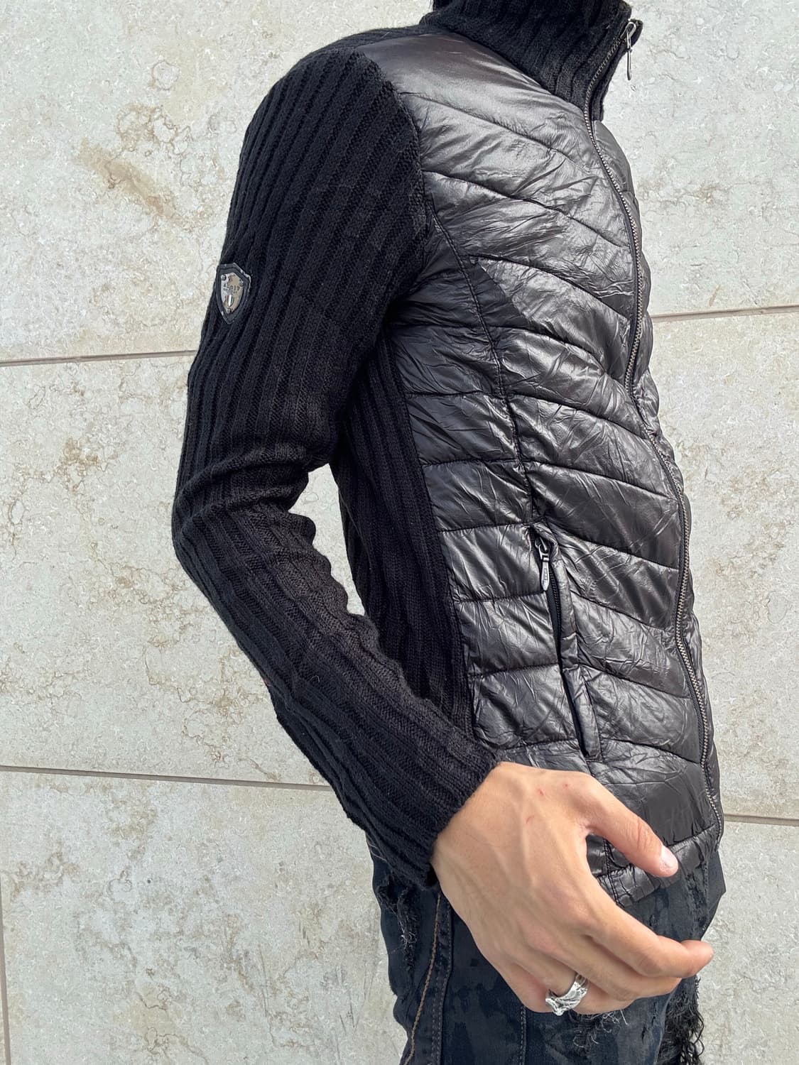 “Made in italy”Slim Fit Padded Knit Slim 상품이미지2