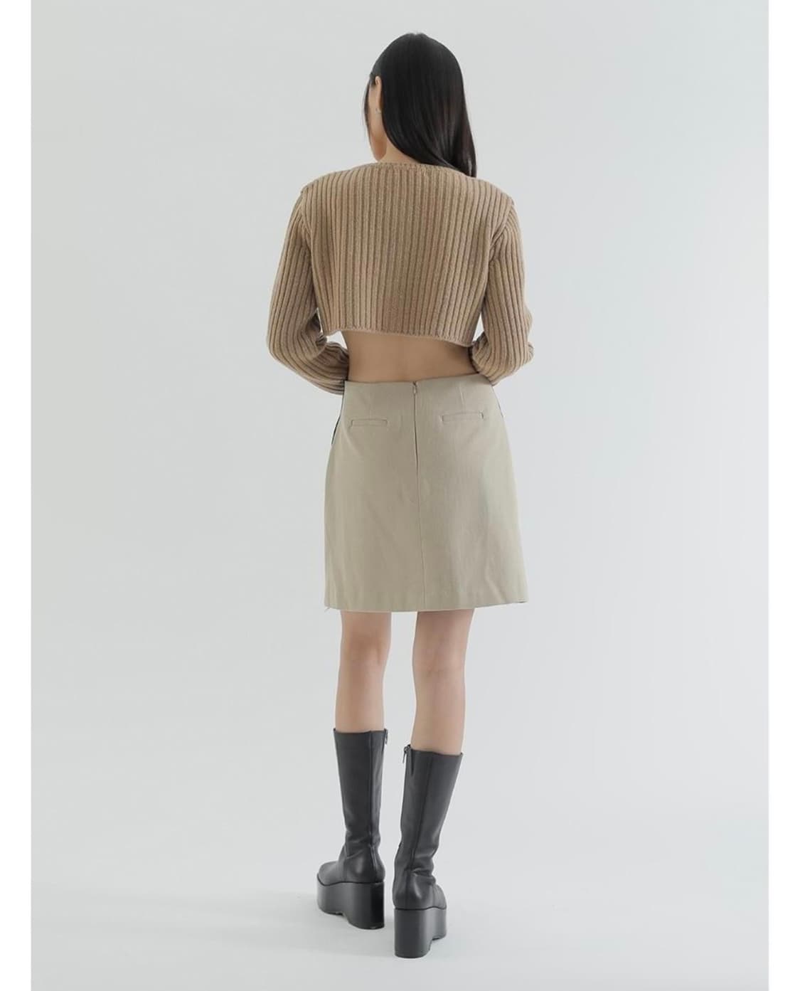 큐리티 메탈릭 크롭니트 볼레로 상품이미지4