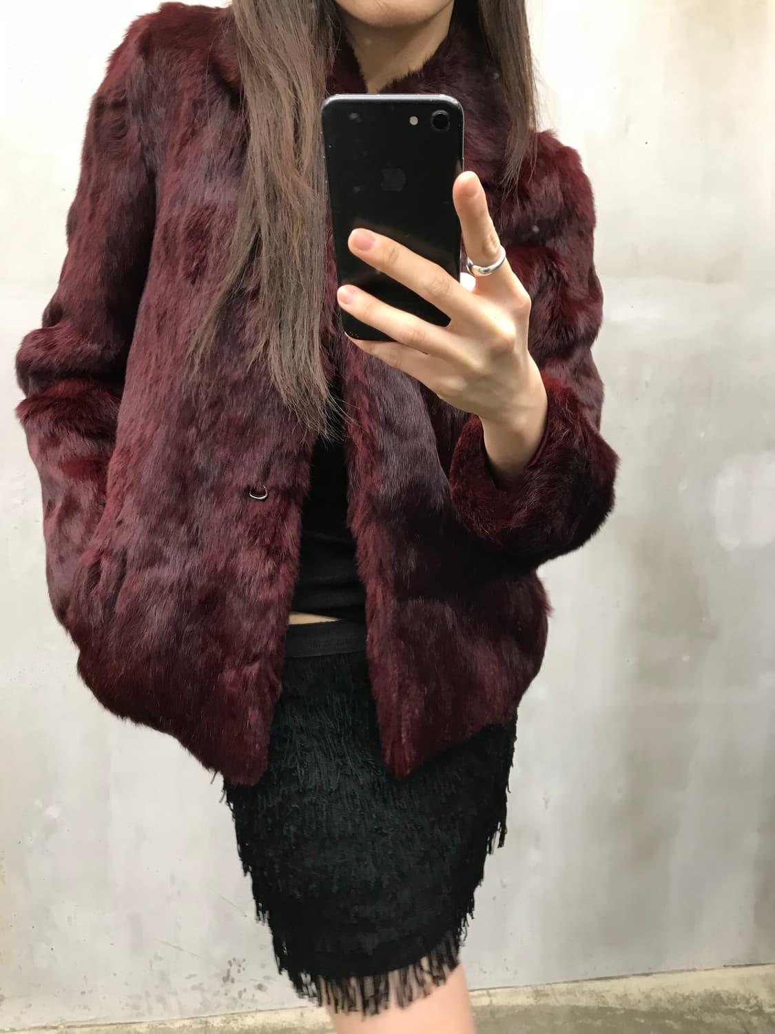 Rabbit fur jacket 상품이미지2