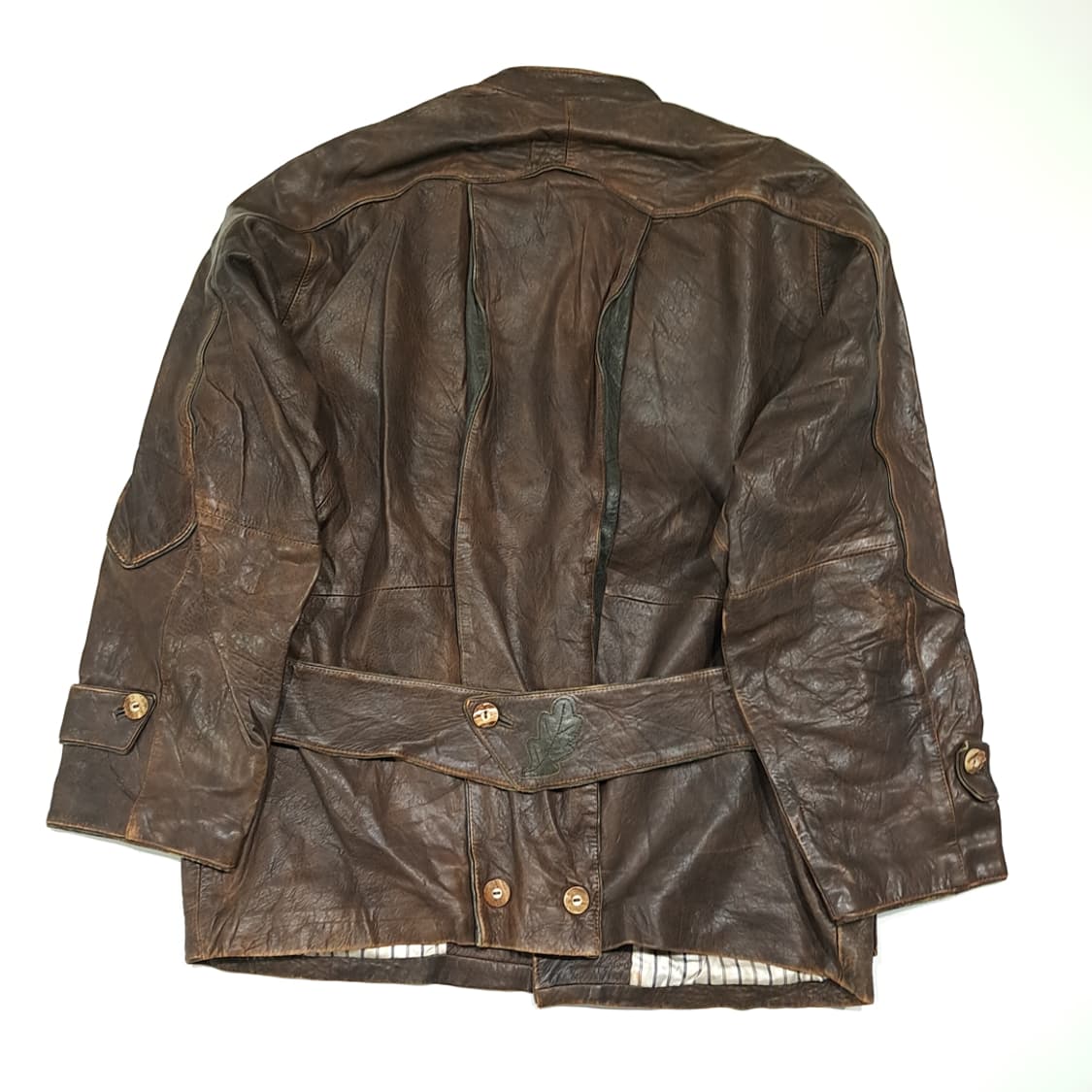 CL336 XL 아그반트폼피터 80s 독일판 가죽 다크브라운 자켓 상품이미지8