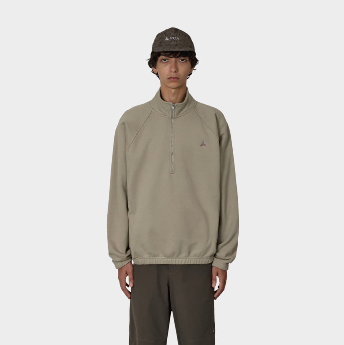 [L] 로아 로아하이킹 roa 헤비 하프집업 라이트그레이 상품이미지1