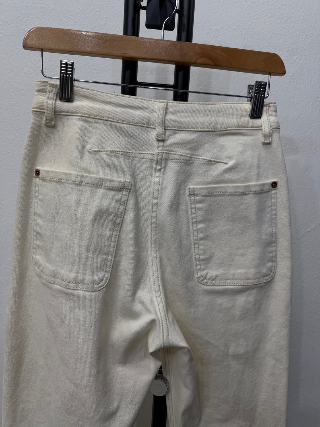 정품) TIME 타임 한섬 여성 아이보리 데님 팬츠 61(24-25) 상품이미지5