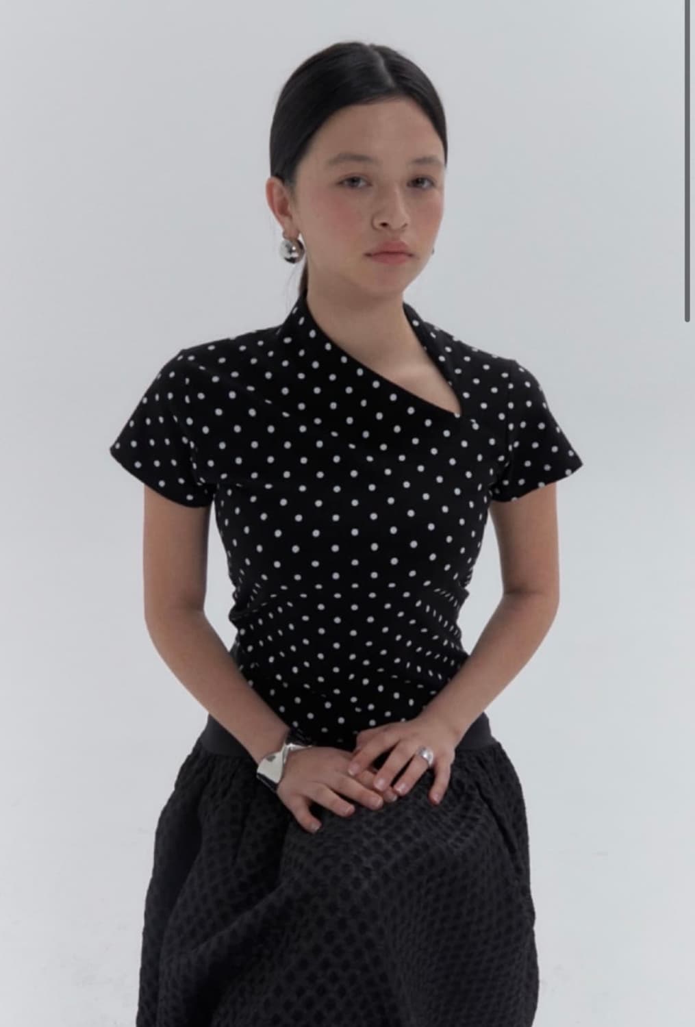 KANARI CUT OUT T-SHIRT -DOT- 상품이미지1