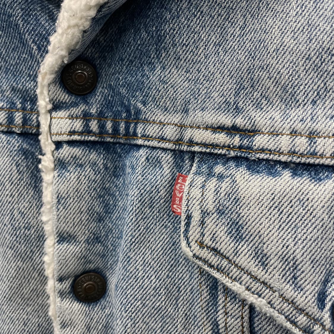 80s 리바이스 Made in USA 쉐르파 데짐 자켓 상품이미지4