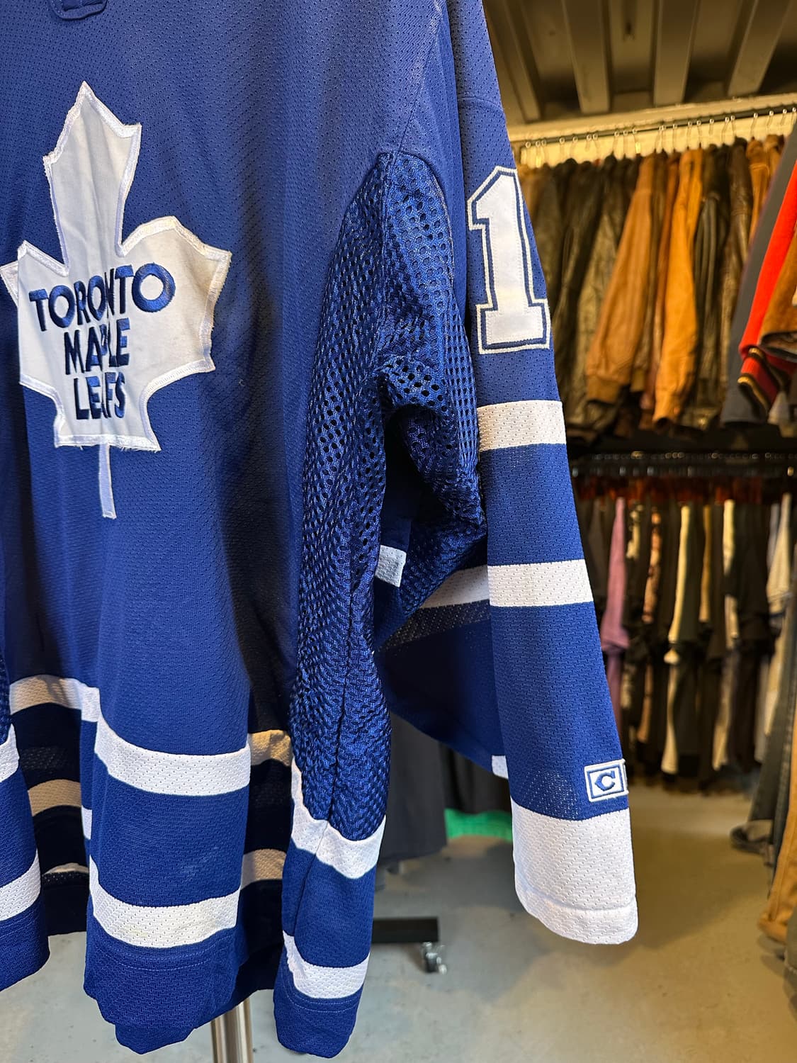 90-00s CCM NHL 토론토 메이플리프스 메쉬 하키 져지 상품이미지5