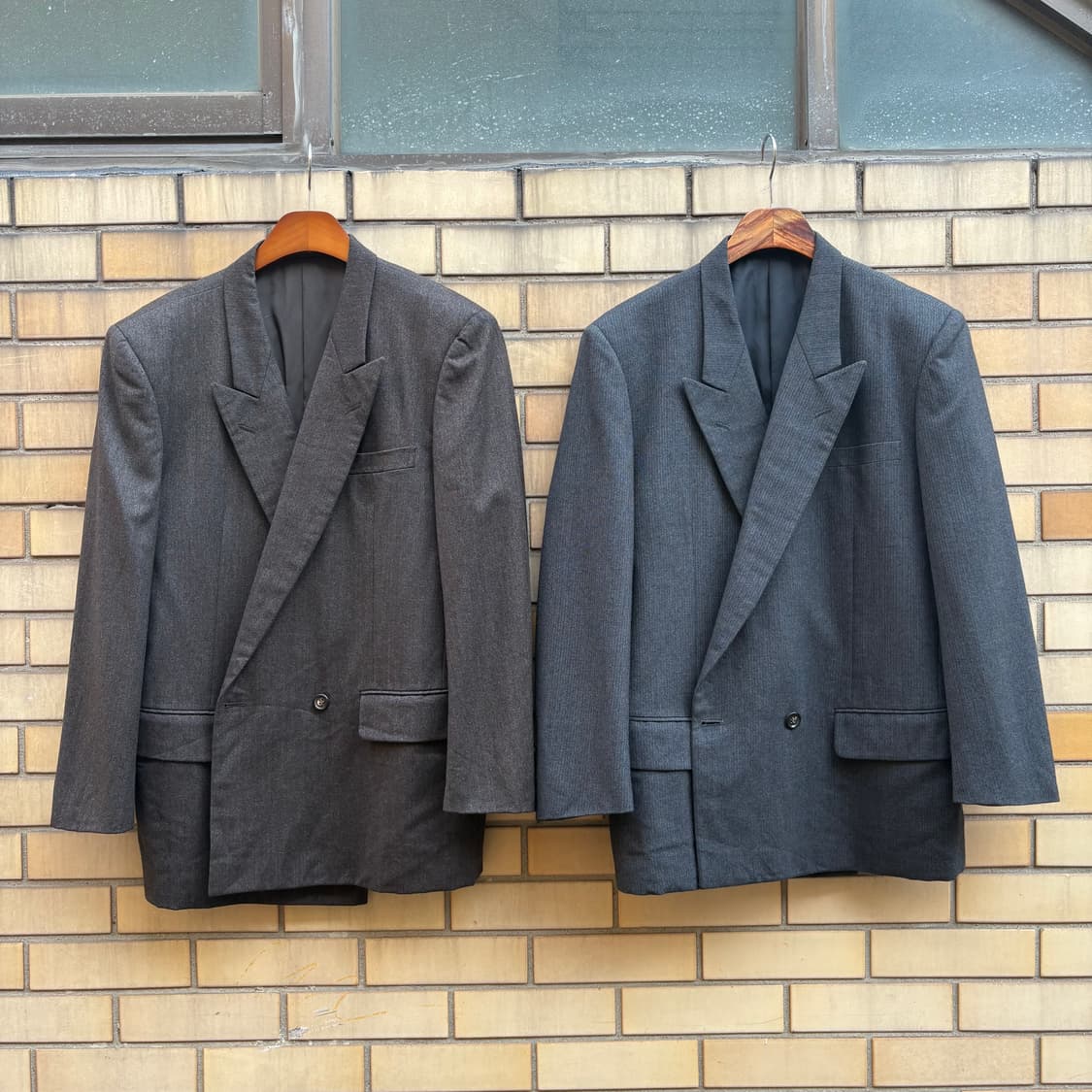90s 꼼데가르송 옴므 브라운 더블 브레스티드 자켓 상품이미지10