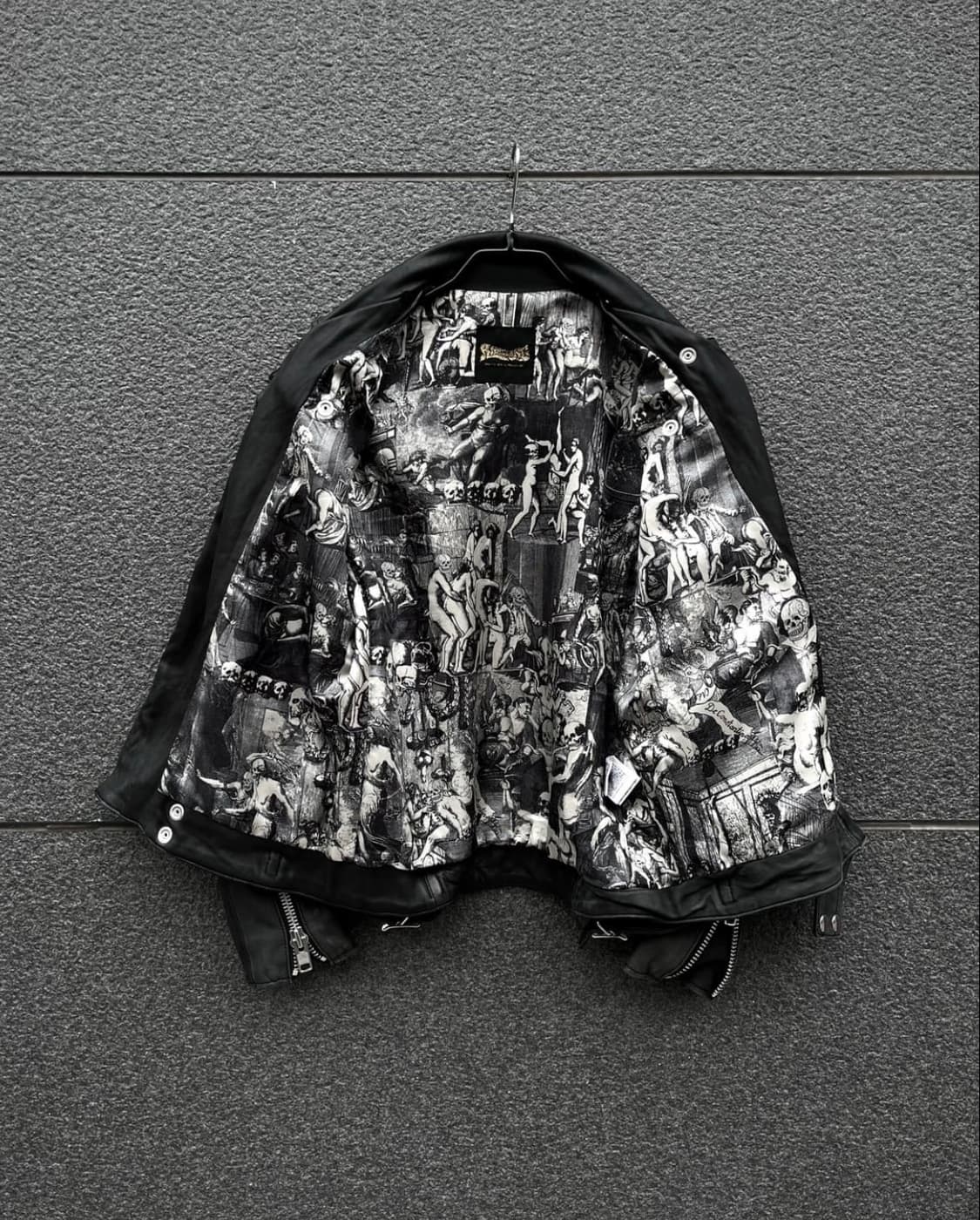 RNA Inc 아카이브 하드코어 일본 빈티지 램스킨 라이더 자켓 상품이미지5