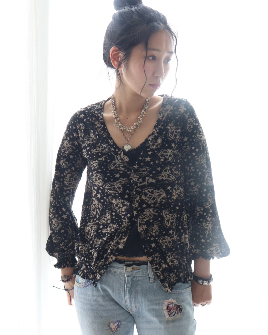 [Hysteric Mini] Star Baby Doll Cardigan 상품이미지4