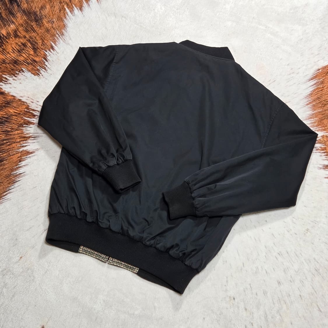 90S 서광 라코스테 리버시블 체크 블루종 자켓 상품이미지5