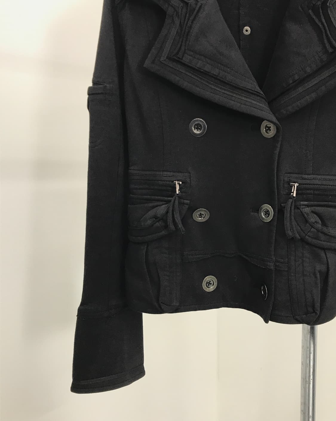 Feather Ayue Double Flap Short Coat 상품이미지8